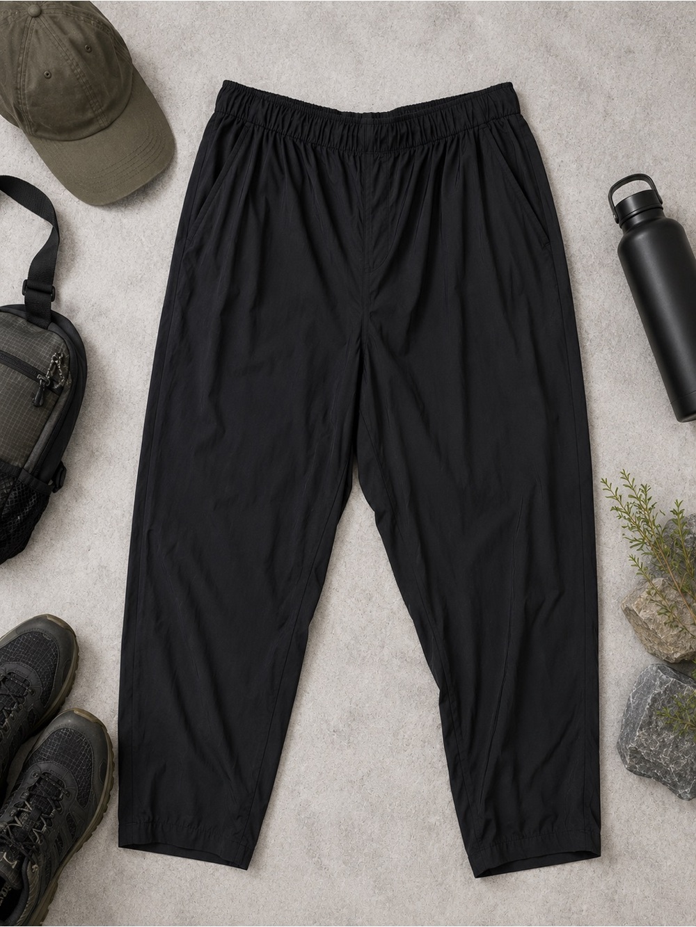 Glacier Men’s Charcoal Gorpcore Hiking Lightweight Outdoor Tech Joggers Size XL